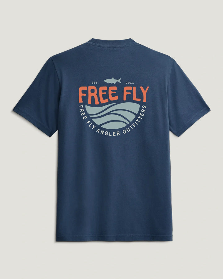 Youth Blue Edge Tee - True Navy