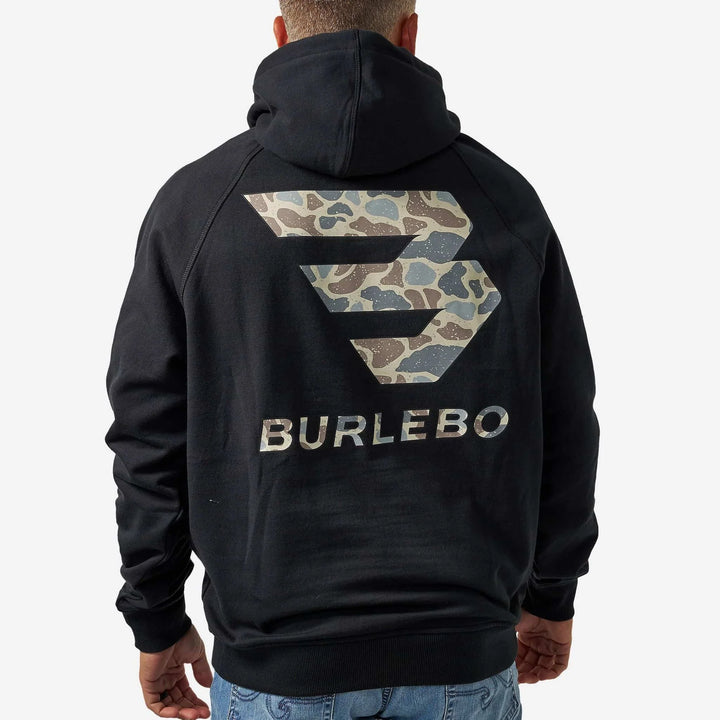 Fleece Hoodie - Flying B Logo - Black
