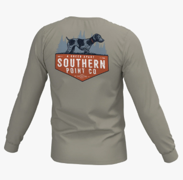 Down South Long Sleeve Pocket Tee - Laurel Oak