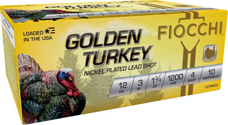Golden Turkey, 12 Gauge, 4 Shot, 3 in, 1 3/4 oz, 1200 fps