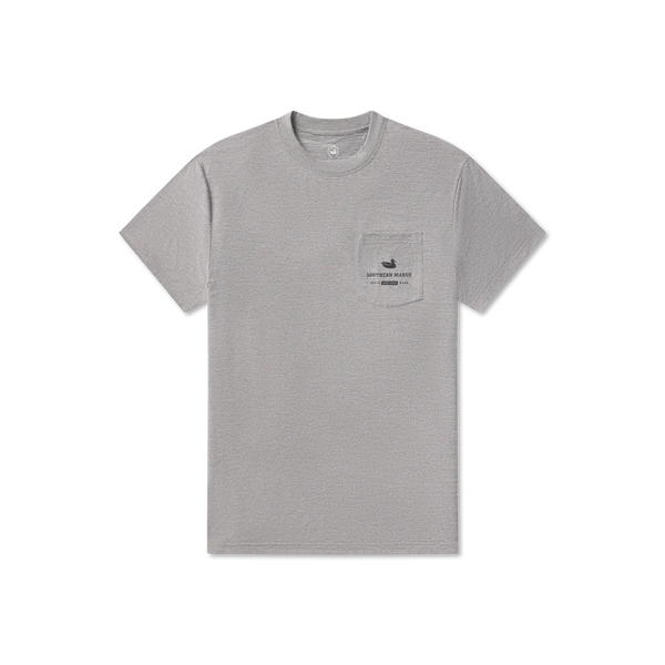 FieldTec™ Pro Heathered Tee - Fishing Co- Midnight Gray