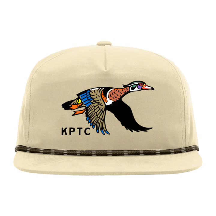Flying Wood Duck Rope Hat - IVory