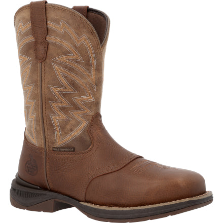 Georgia Boot Aero LT Square Toe 11" Pull-On Western Carbon Toe Boot – Brown/Tan