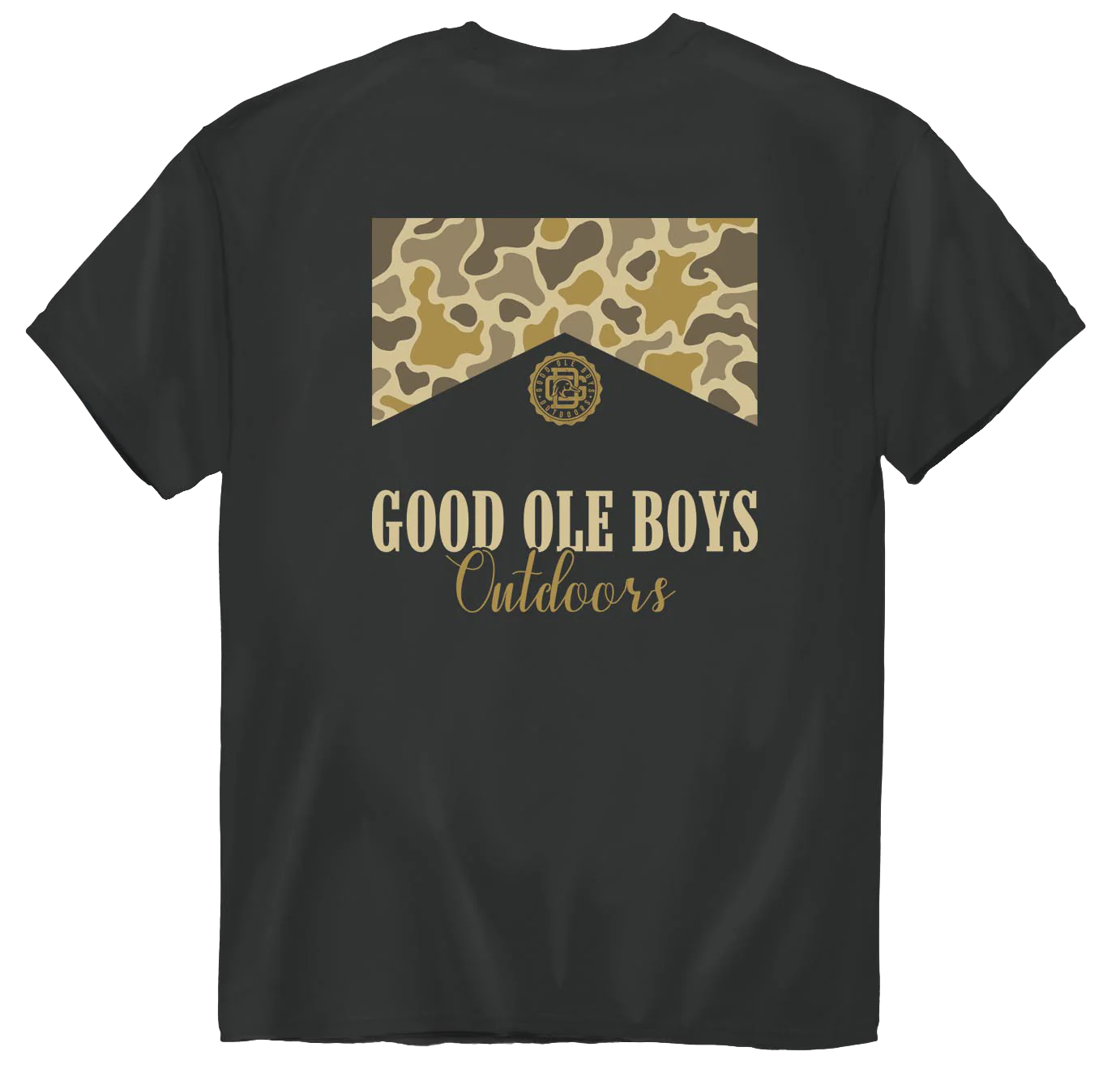 Camo Apex Logo Tee - Charcoal