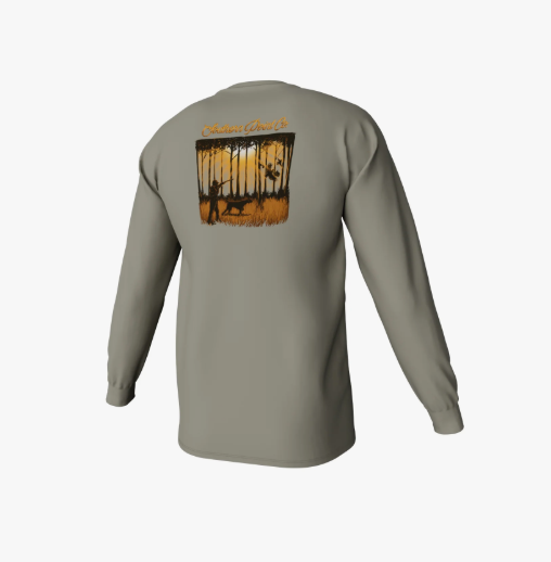 In the Pines Long Sleeve Pocket Tee - Laurel Oak