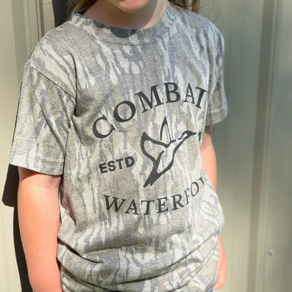 Youth Mossy Oak Bottomland Washed Out Vintage Logo Tee