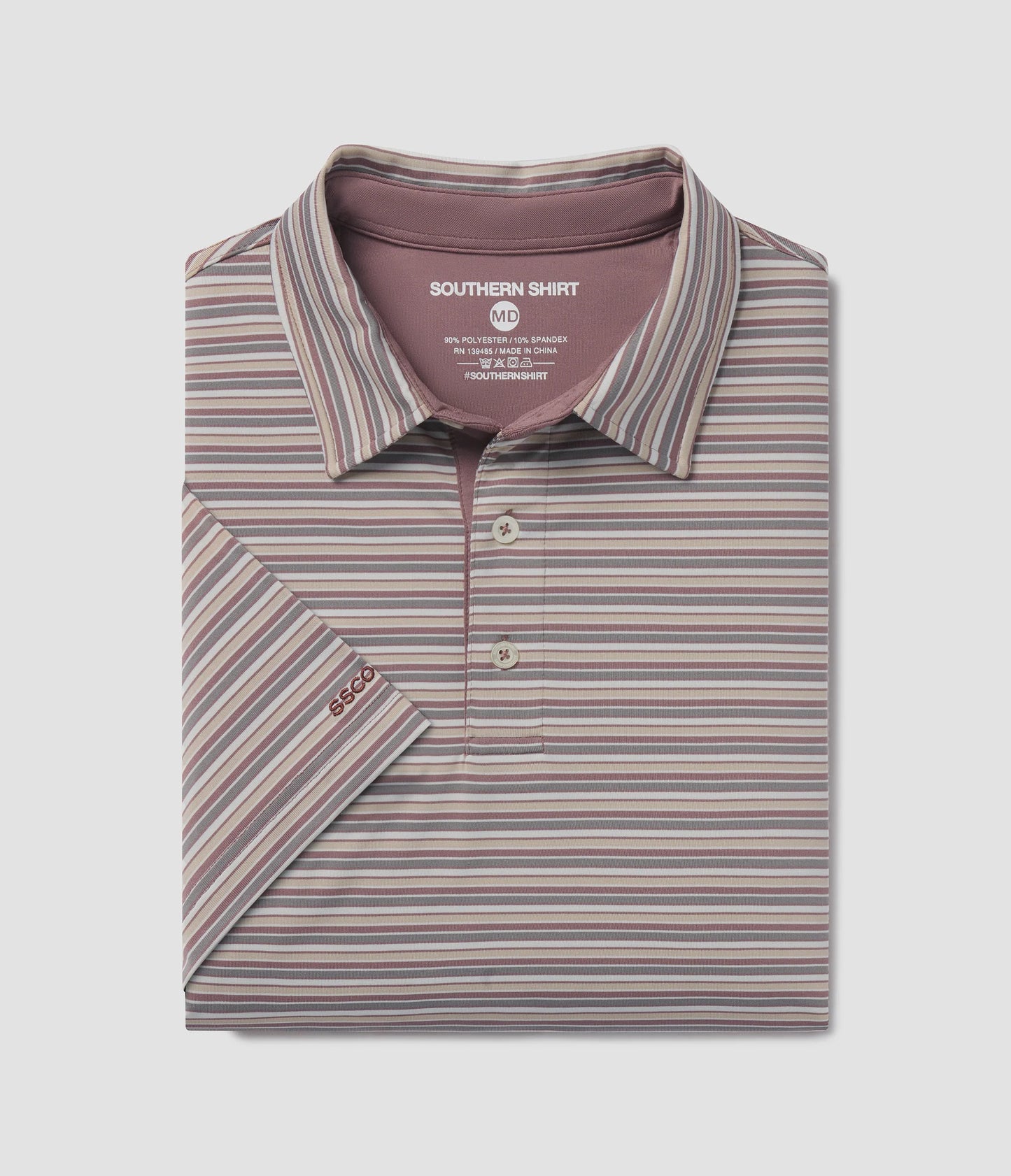 Grant Stripe Polo - Mesa