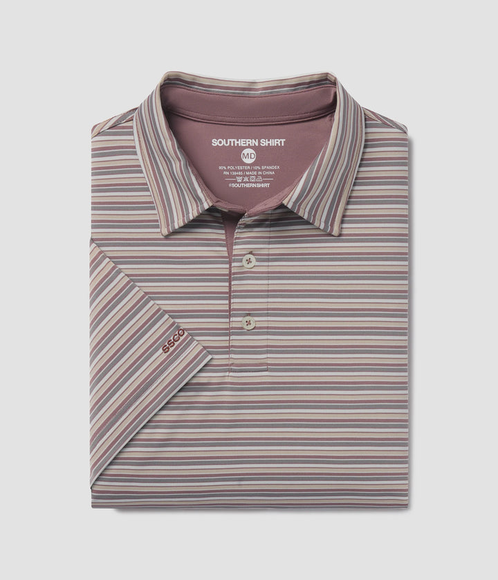 Grant Stripe Polo - Mesa