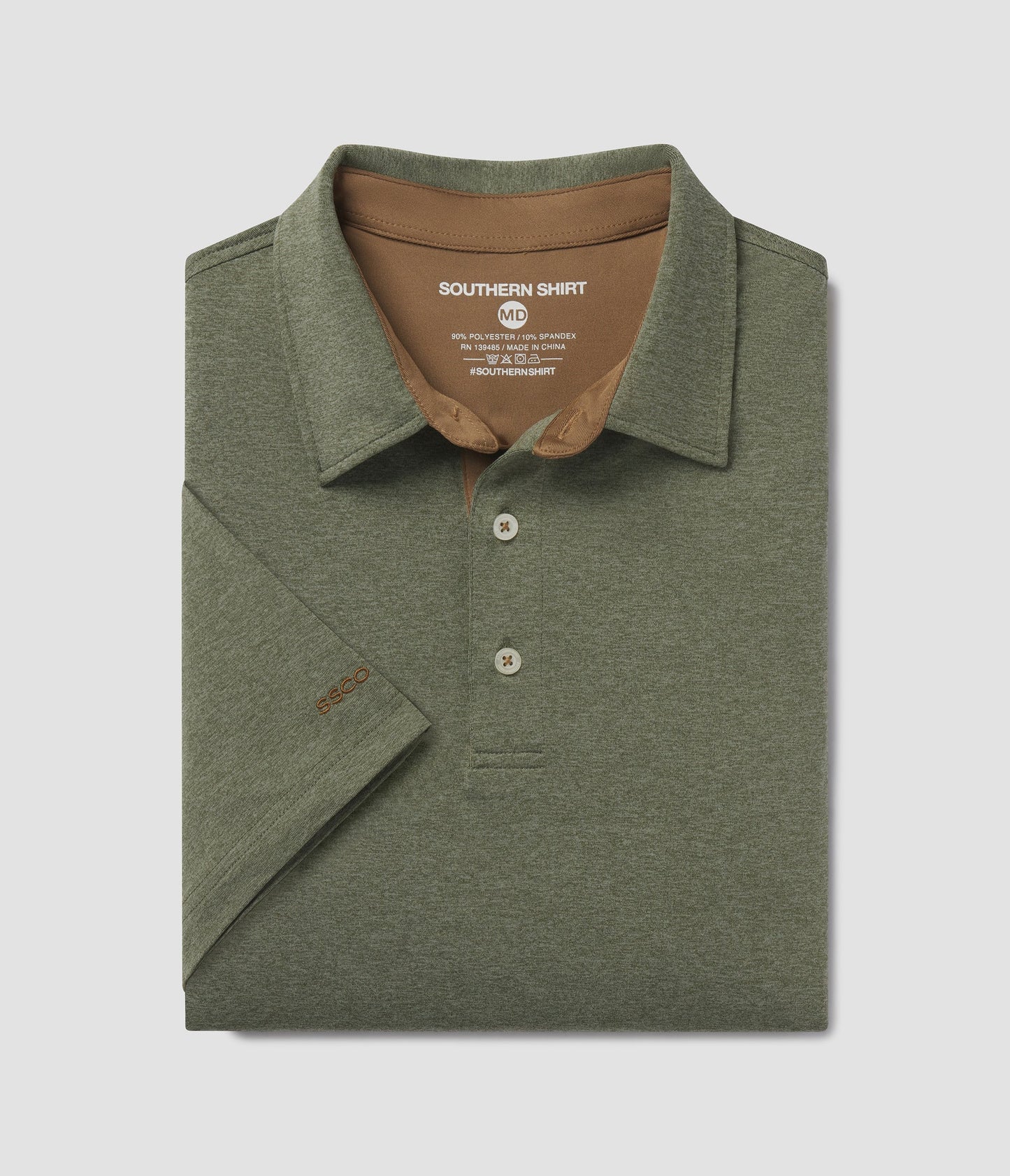 Grayton Heather Polo - Thyme