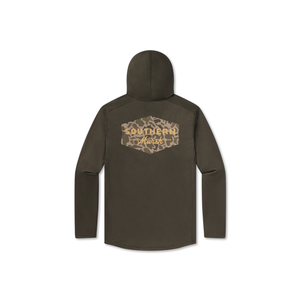 FieldTec™ Ultralight Hoodie - Retro Camo - Dark Olive