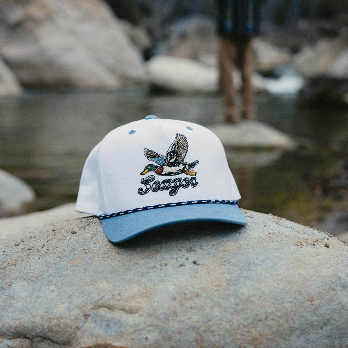 Greenhead Snapback White & Blue