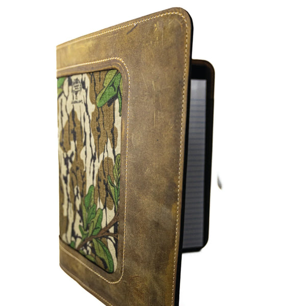 Rolling Thunder Game Calls Leather Portfolio with Mossy Oak® In-lay (5"x8" Notepad)