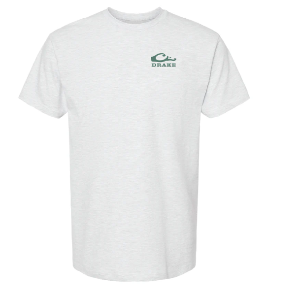 Drake Mallard Blind Scene SS Tee - Ash