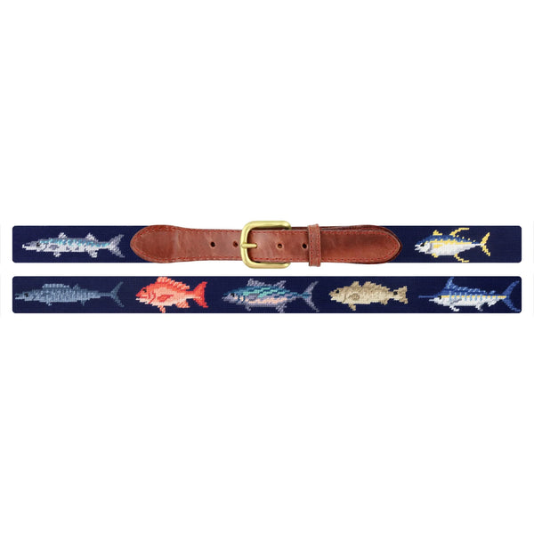 Gulf Coast Fish Belt - Dark Navy