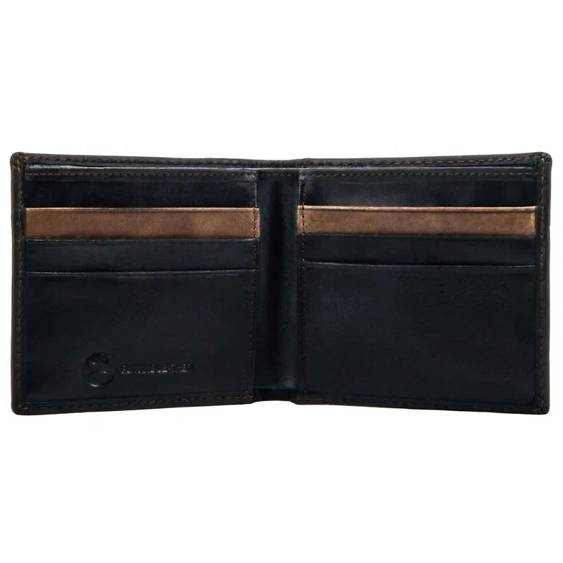 "Hooey Classic" Smooth Black Bifold Wallet