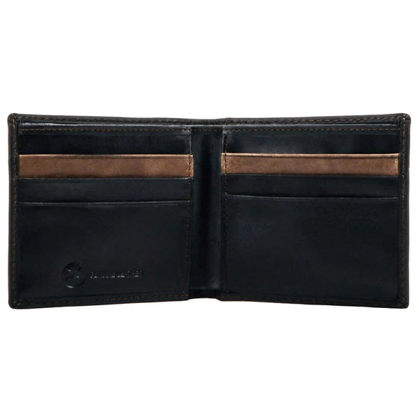 "Hooey Classic" Smooth Black Bifold Wallet