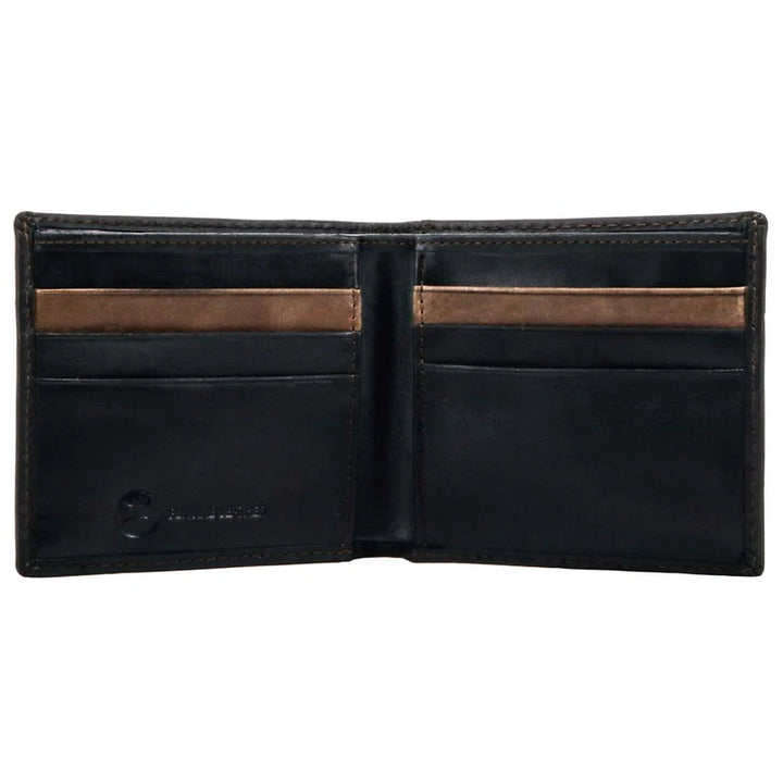"Hooey Classic" Smooth Black Bifold Wallet