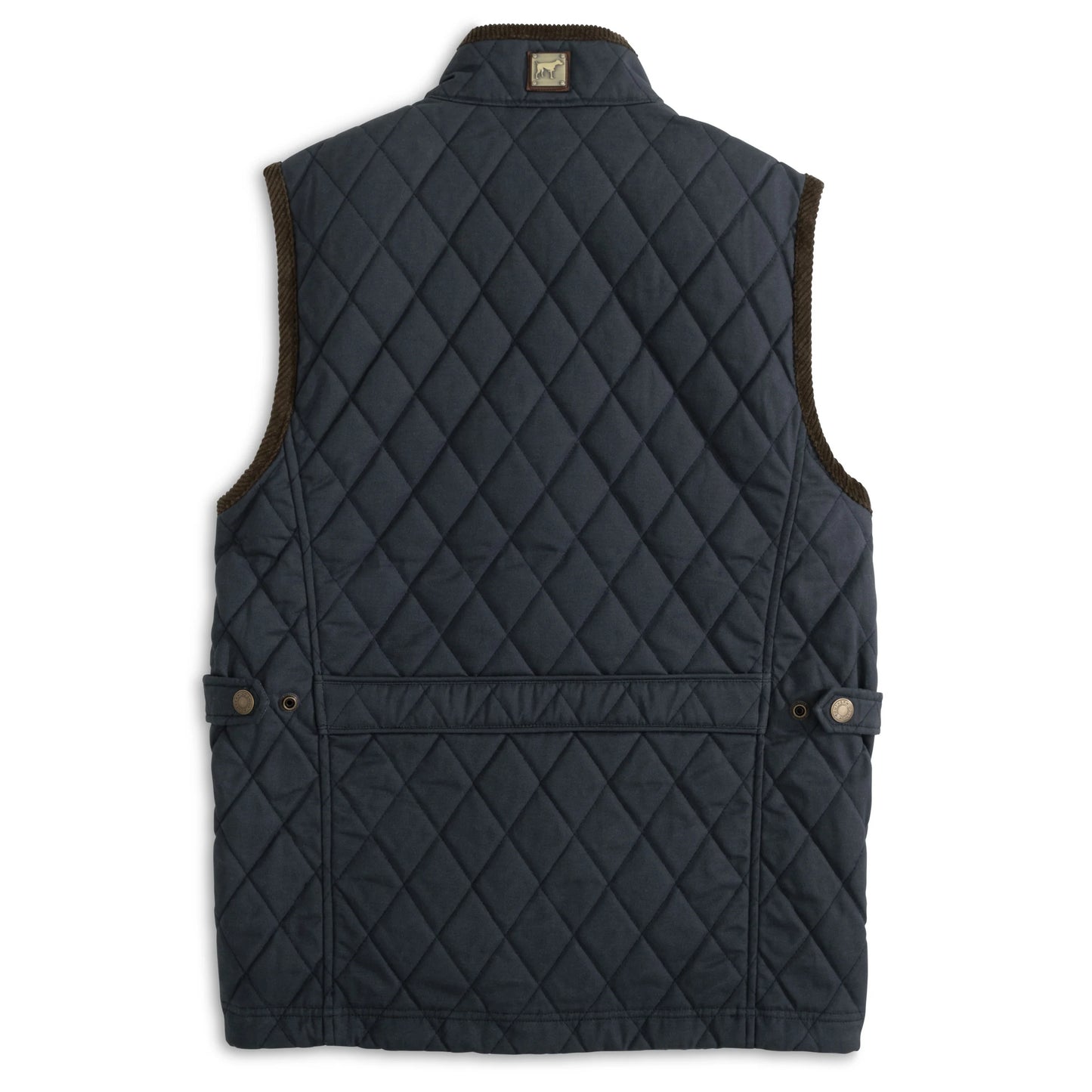 Heritage Wax Cotton Vest Navy