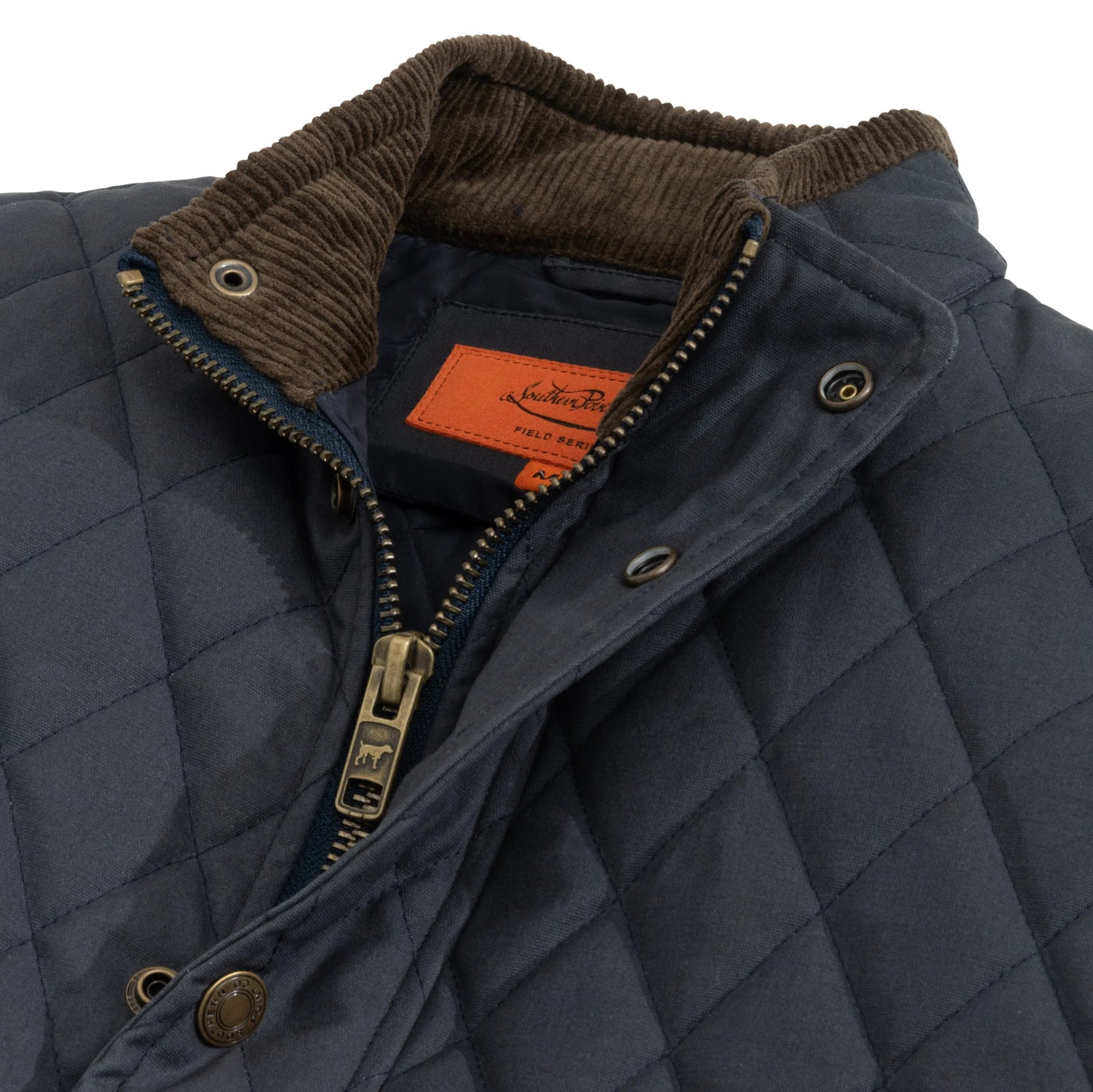 Heritage Wax Cotton Vest Navy