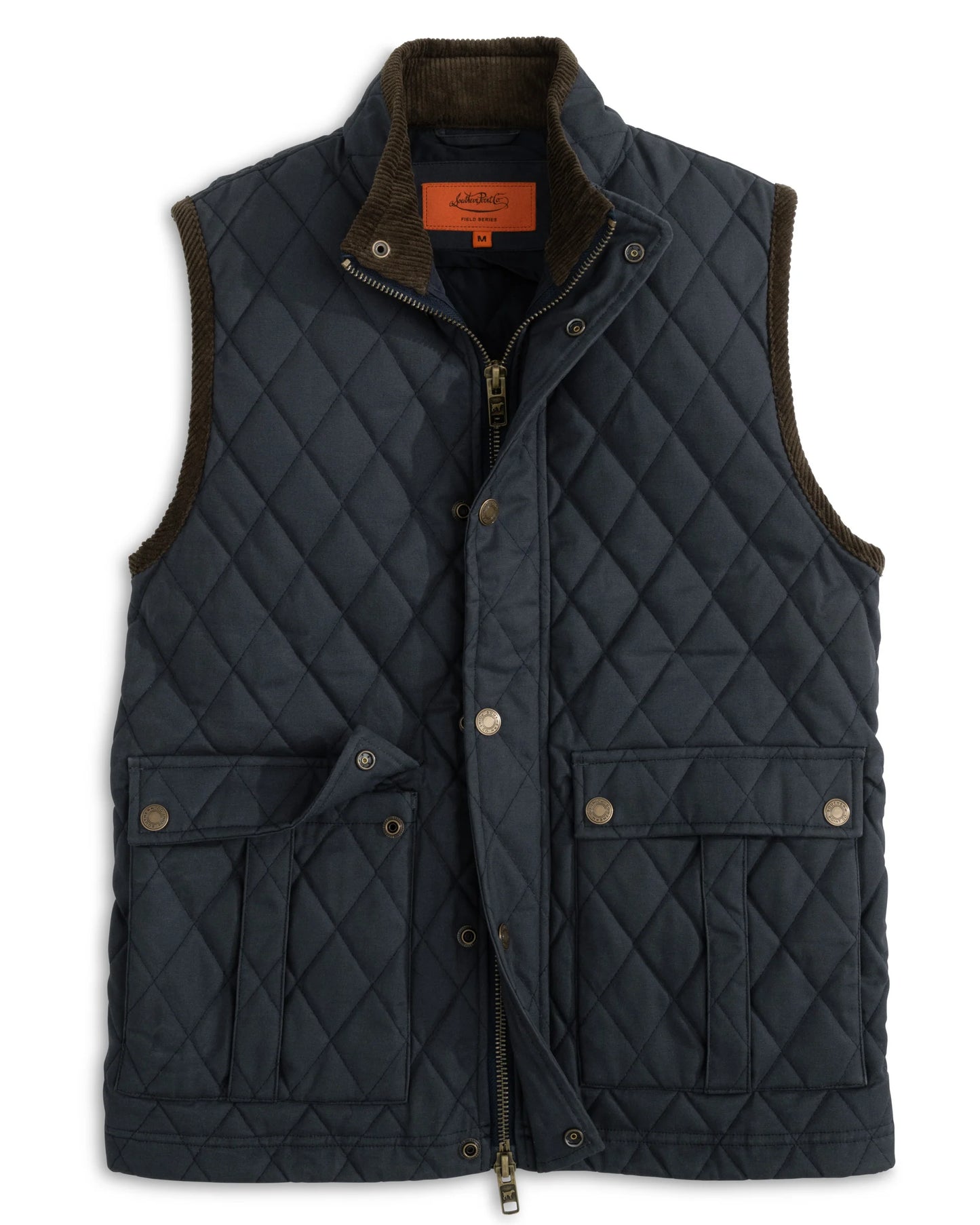 Heritage Wax Cotton Vest Navy