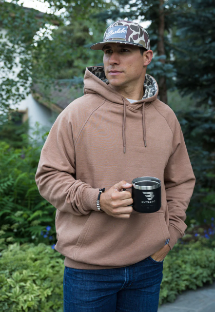 Fleece Hoodie - Heather Brown