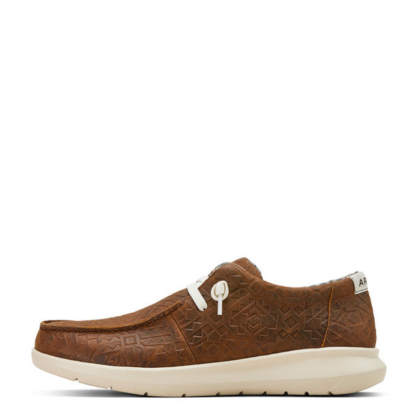 Men's Hilo Shoe - Mahogany Blanket Emboss
