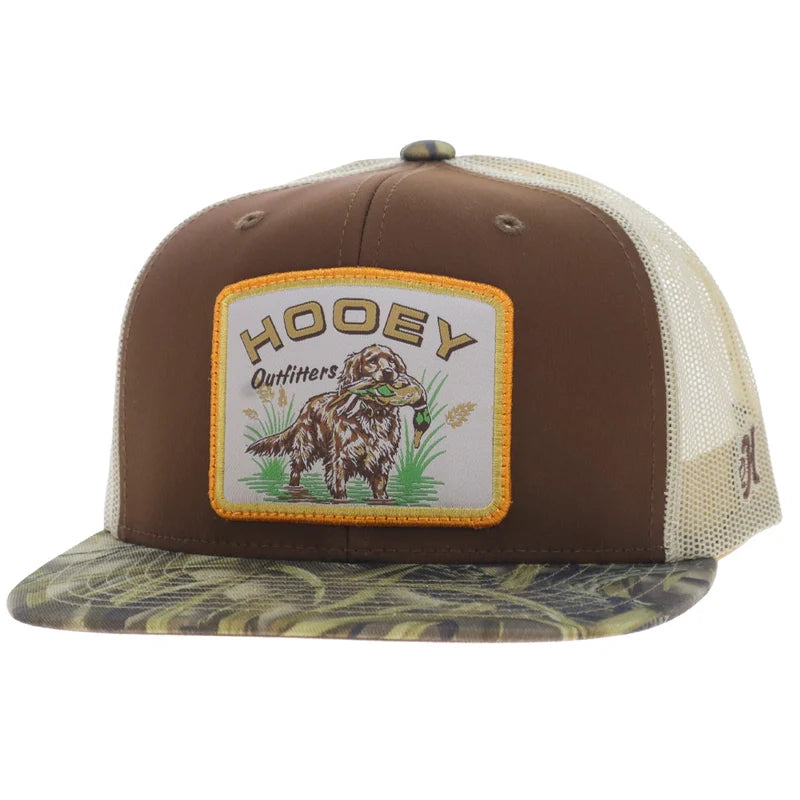 Retriever 6-Panel Trucker Snapback Hat - Brown & Realtree Camo