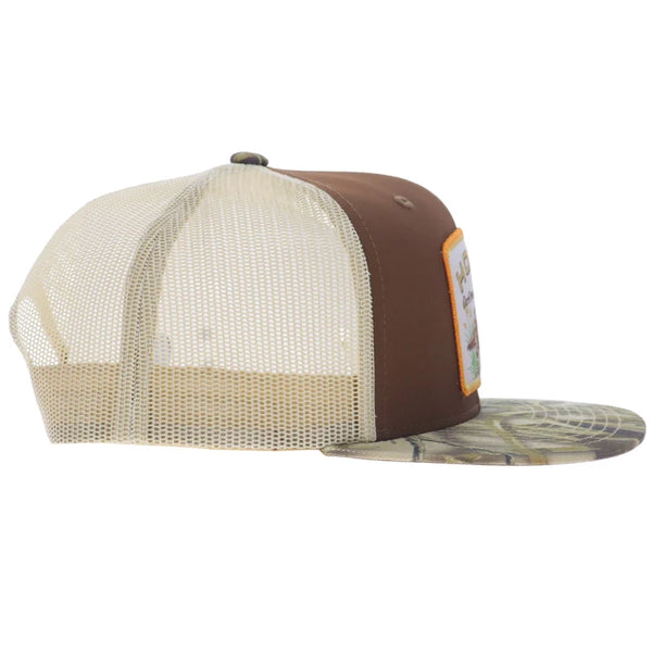 Retriever 6-Panel Trucker Snapback Hat - Brown & Realtree Camo