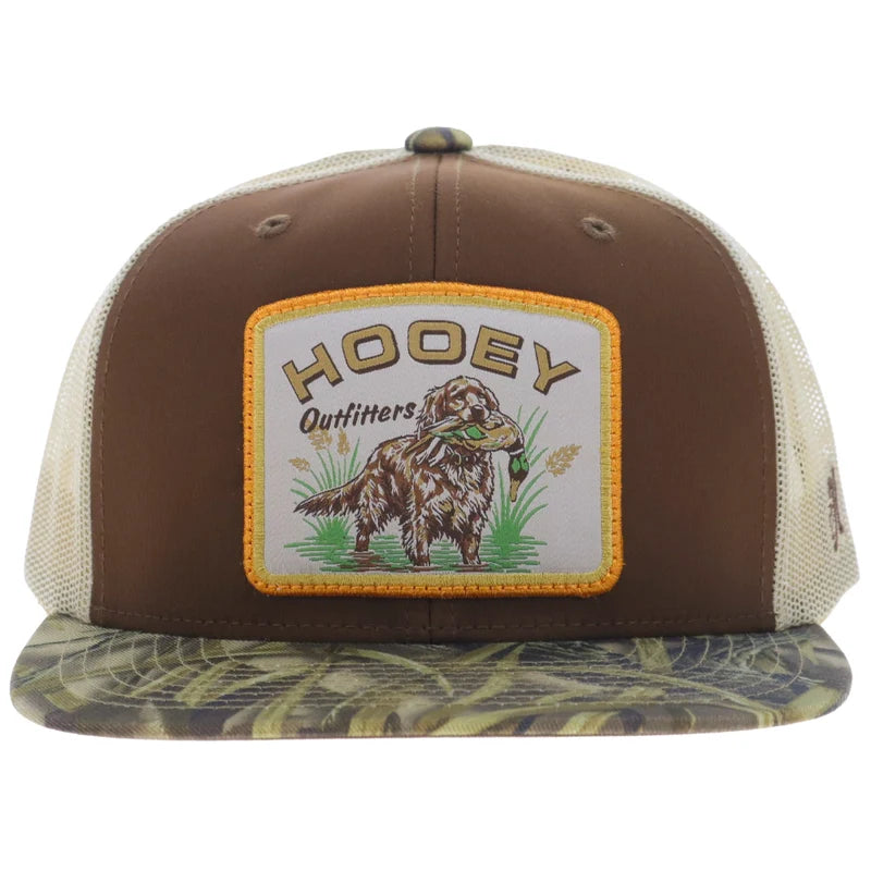 Retriever 6-Panel Trucker Snapback Hat - Brown & Realtree Camo