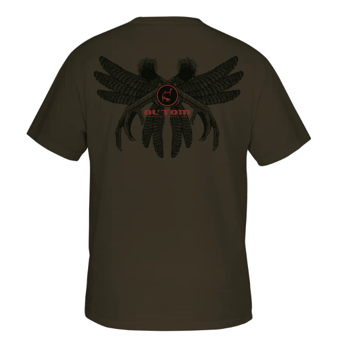Ol Tom Spur & Feathers T SS - Army Green