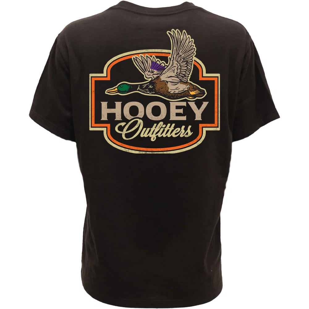 Flocked Shot T-Shirt - Dark Brown