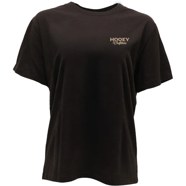 Flocked Shot T-Shirt - Dark Brown