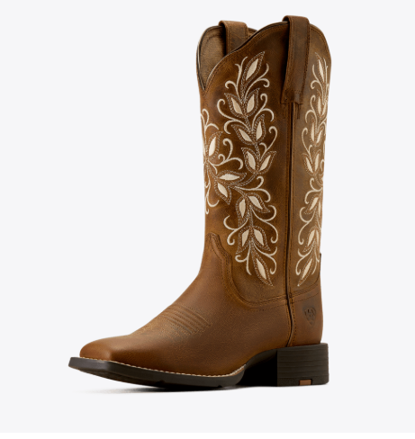 WMS Round Up Holly Wide Square Toe Western Boot