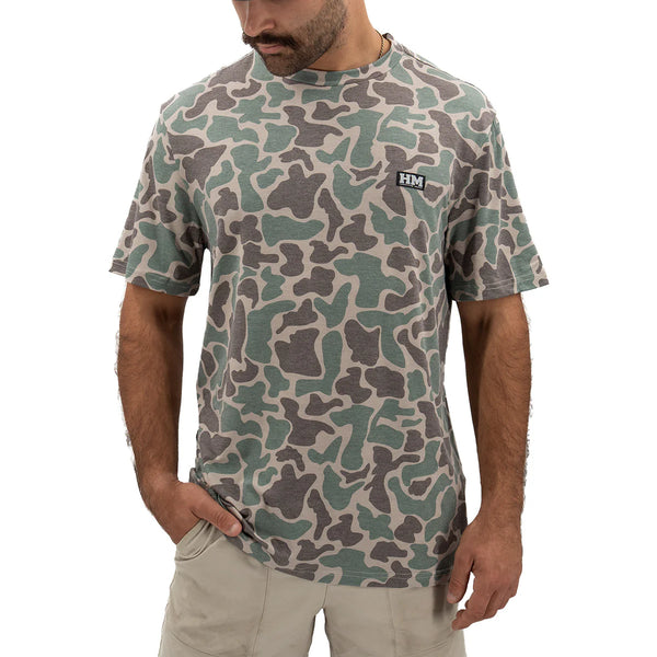 Migrator Performance Tee - Marsh Green Camo