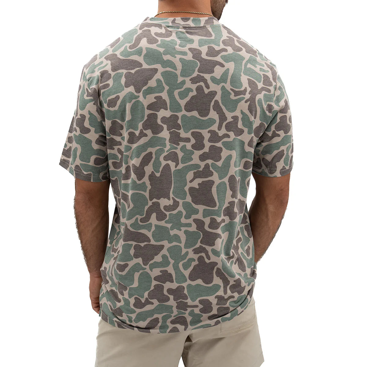 Migrator Performance Tee - Marsh Green Camo