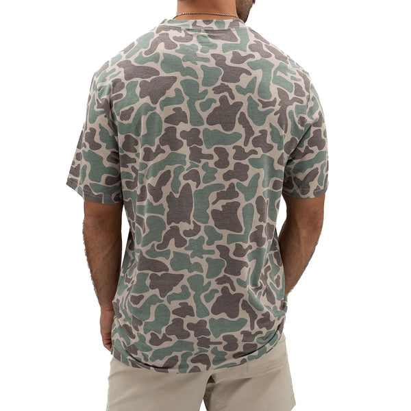 Migrator Performance Tee - Marsh Green Camo