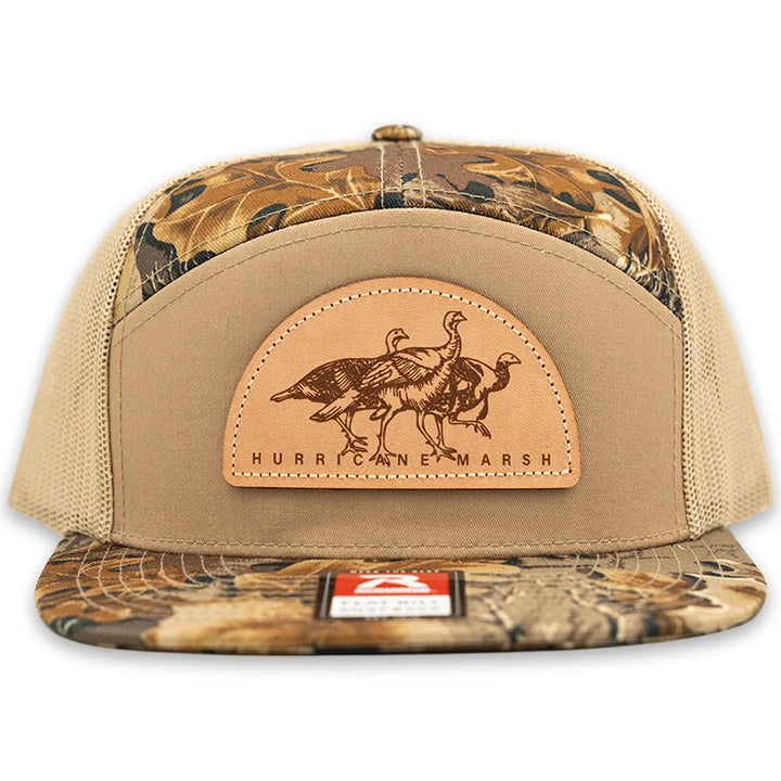 The Tres Pavos Turkey 7 Panel Hat
