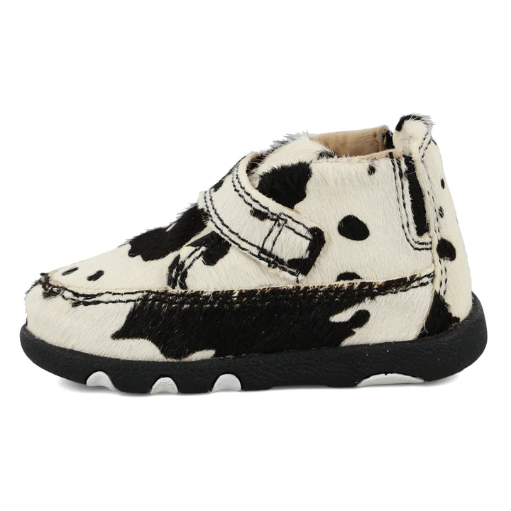 Infant Chukka Driving Moc - Cow Print