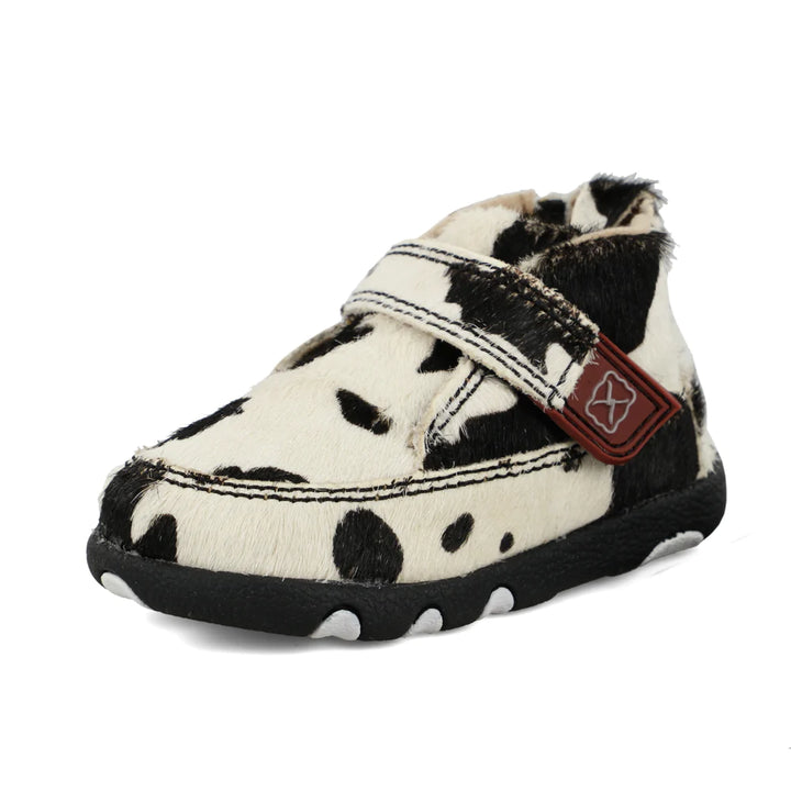 Infant Chukka Driving Moc - Cow Print