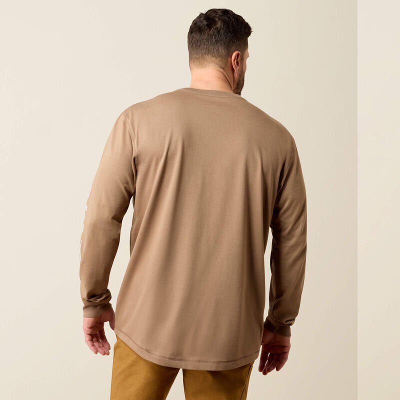 Rebar Workman Logo T-Shirt - Carabou/Harbor Mist