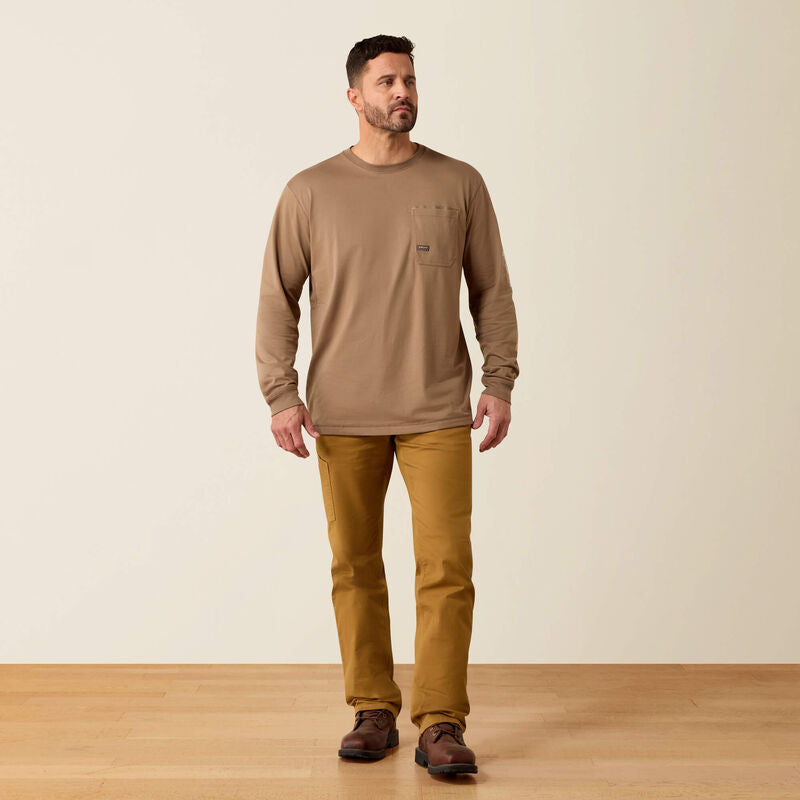 Rebar Workman Logo T-Shirt - Carabou/Harbor Mist