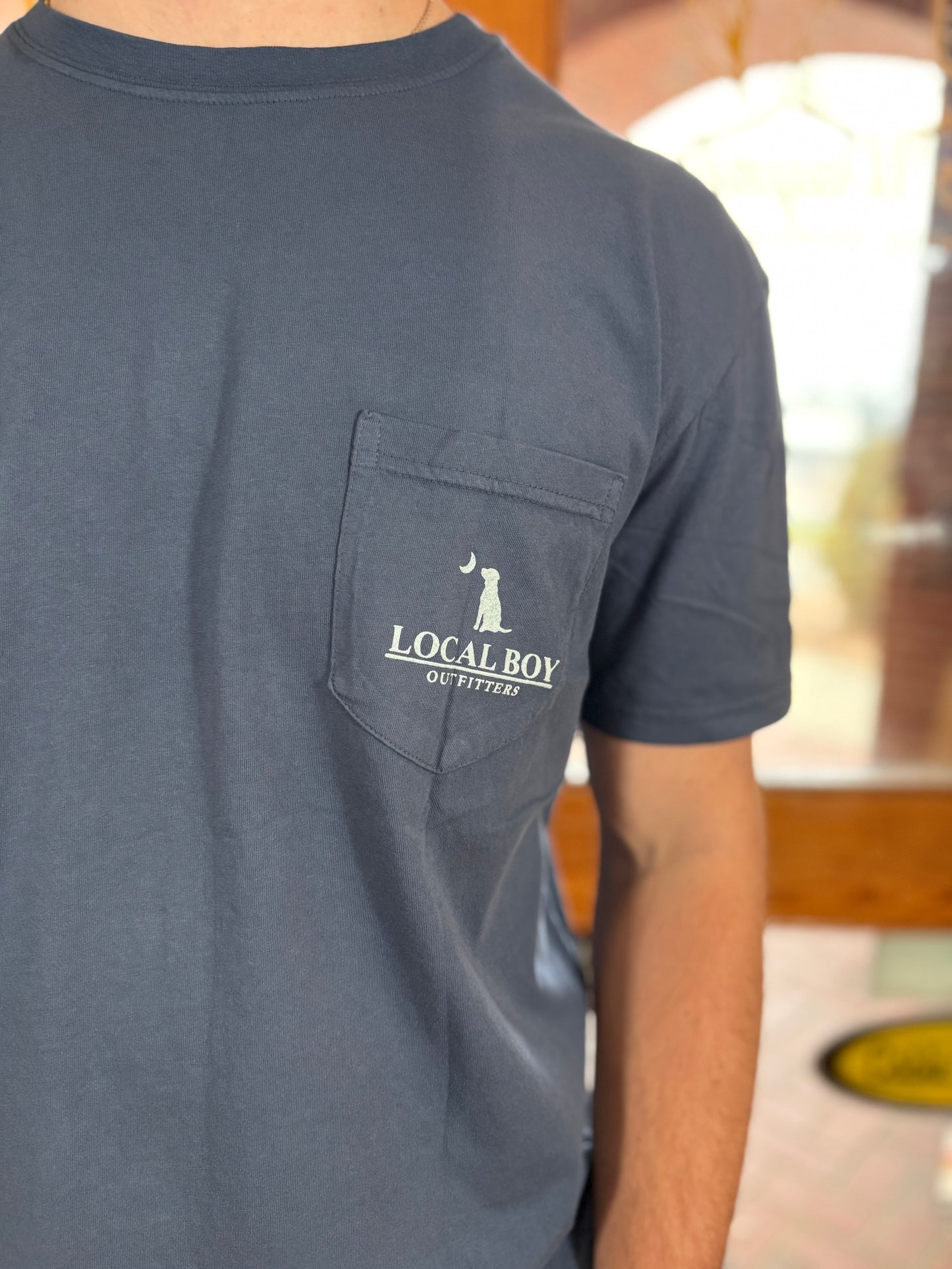 Distressed LCF Cobalt Dog & Moon Camo Tee