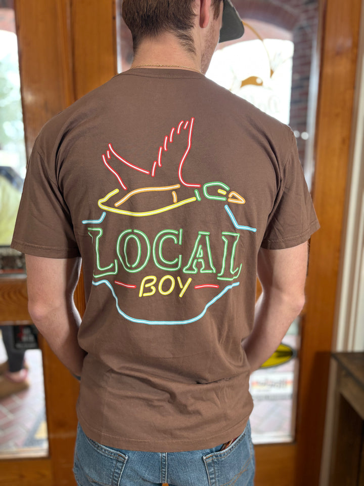 Neon Duck Latte Tee - Espresso