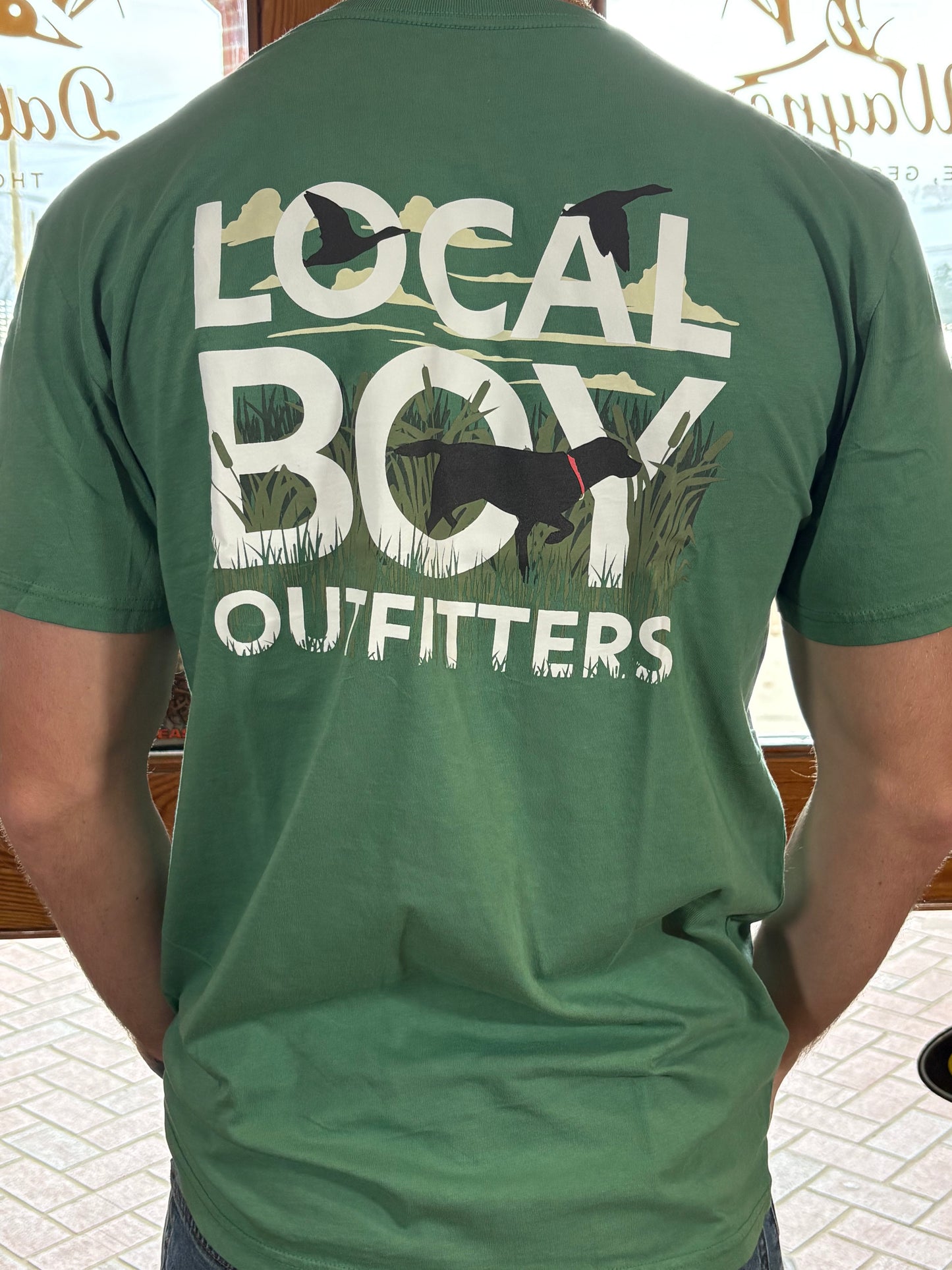 Text & Tail Tee - Light Green