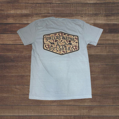 Dallas Wayne Field Tee - Camo Badge - Bay