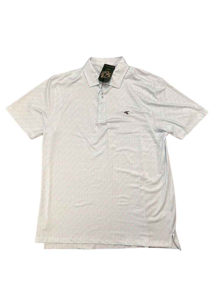Mallard Performance Polo - Aqua/Pink