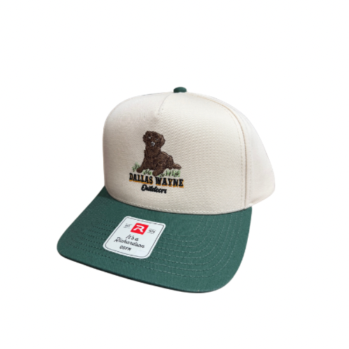 Dallas Wayne Outdoors Golden Hat - Cream & Green