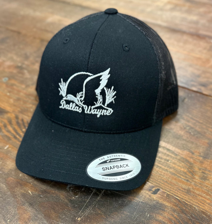Dallas Wayne Logo Hat - Black/White