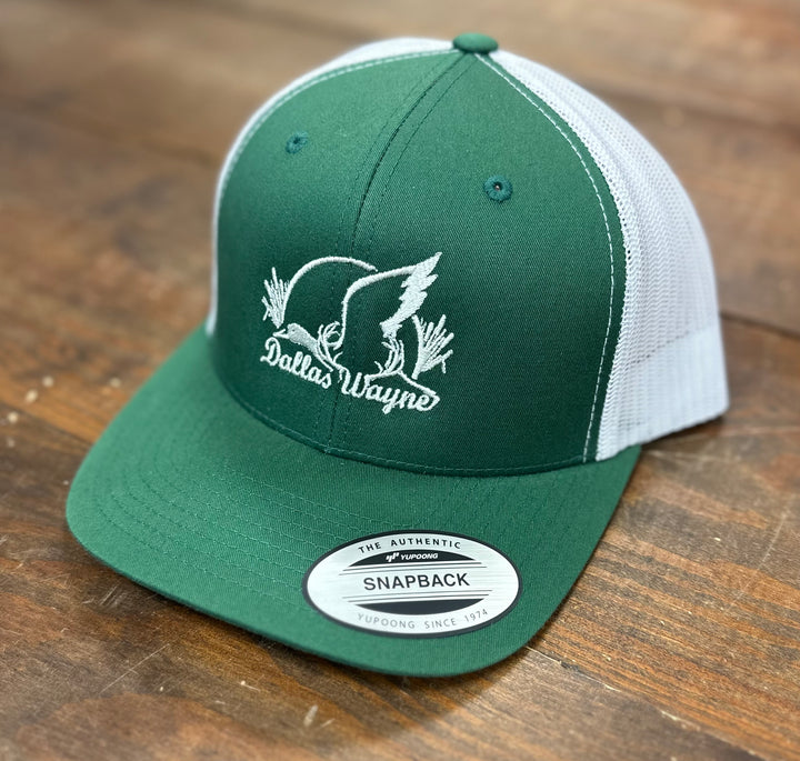 Dallas Wayne Logo Hat - Evergreen/White