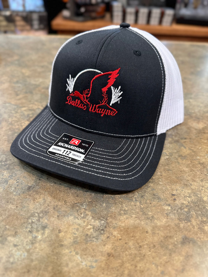 Dallas Wayne Duo Logo Hat - Black/White/Red